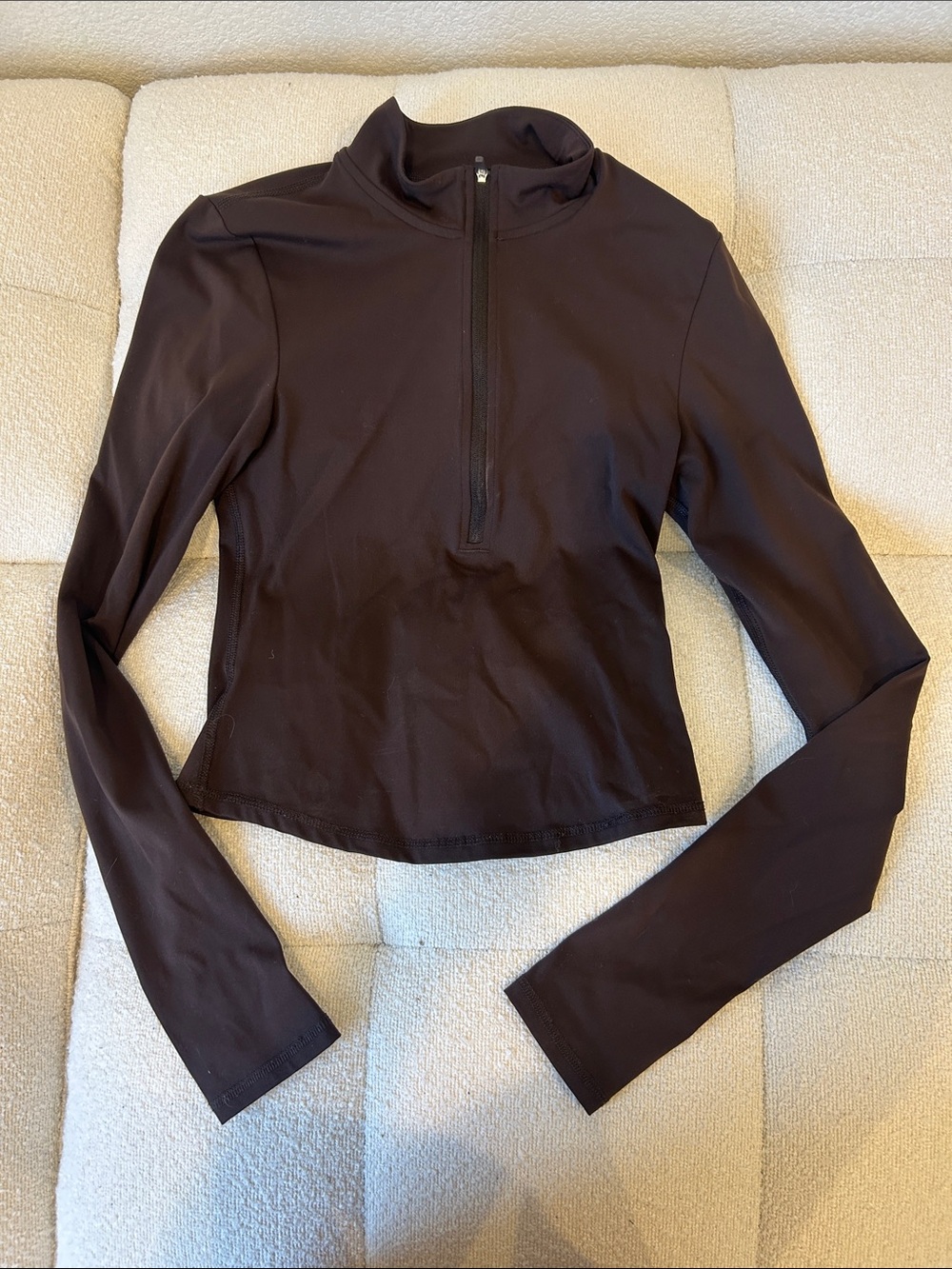 Garage Black Long-Sleeve Half-Zip Top